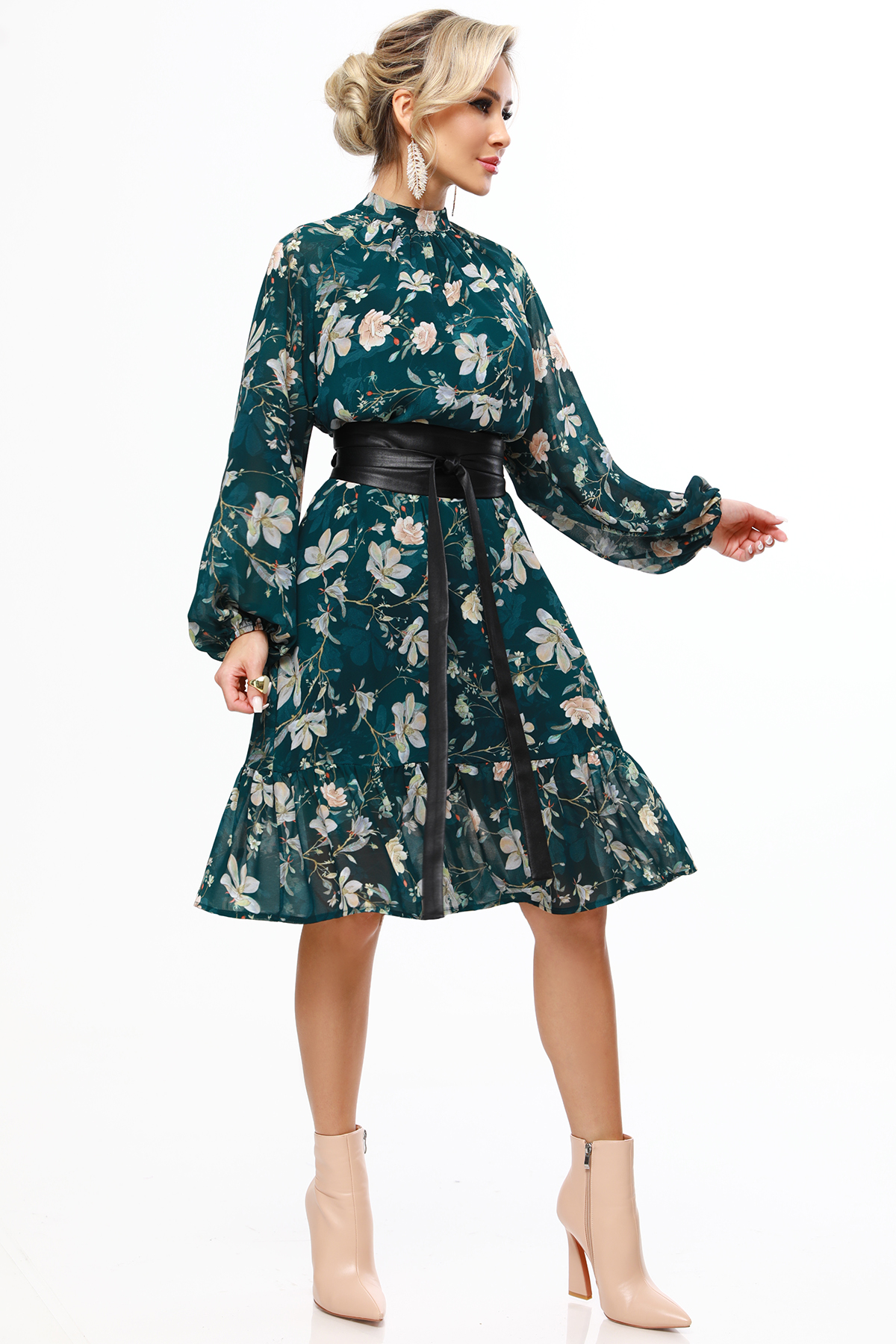 Купить Платье шифоновое на подкладе по цене: 1 250 ₽ арт. П-4233-0525 ...