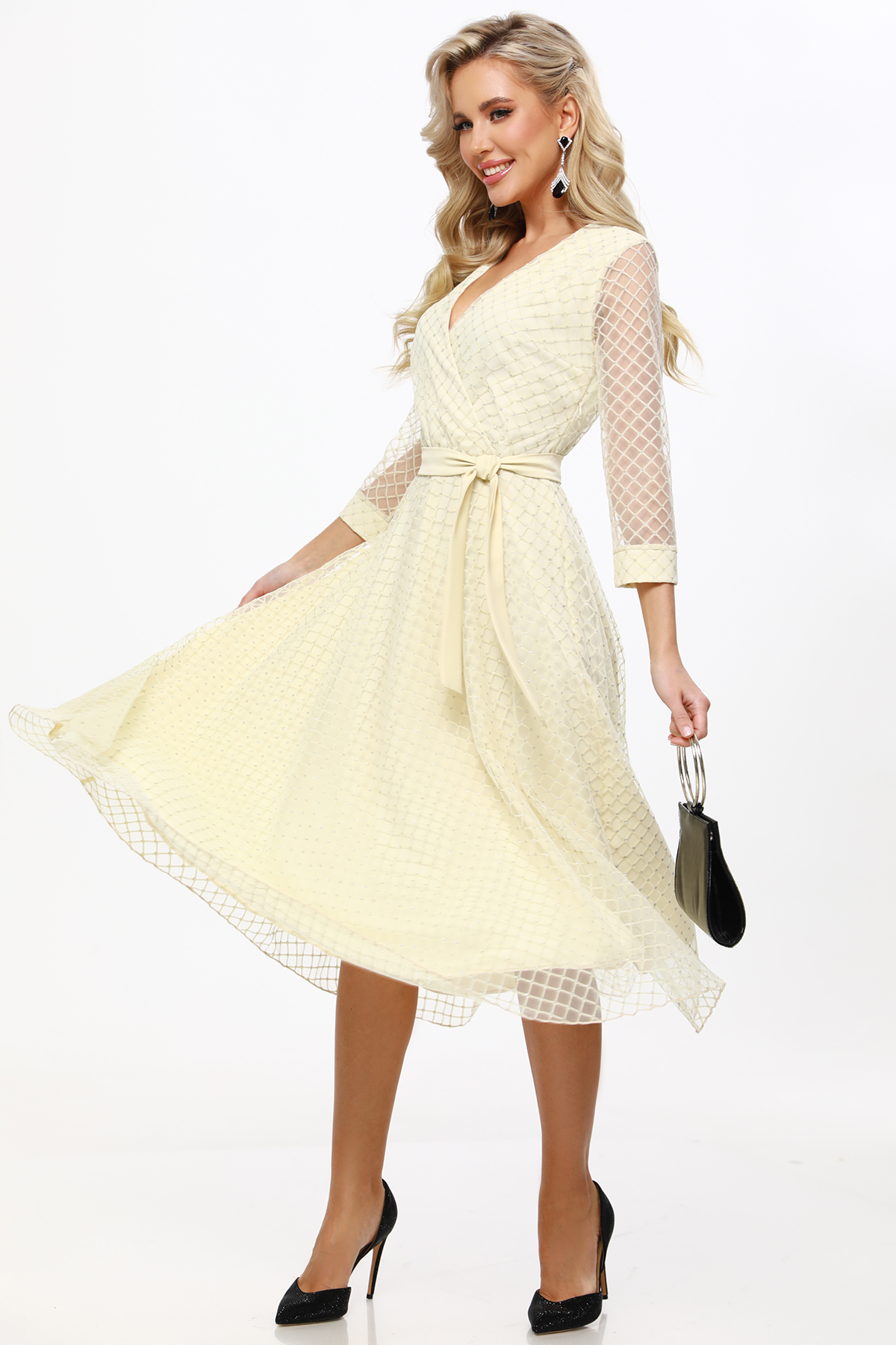 Купить Платье нарядное на подкладе с расклешенной юбкой по цене: 2 030 ...