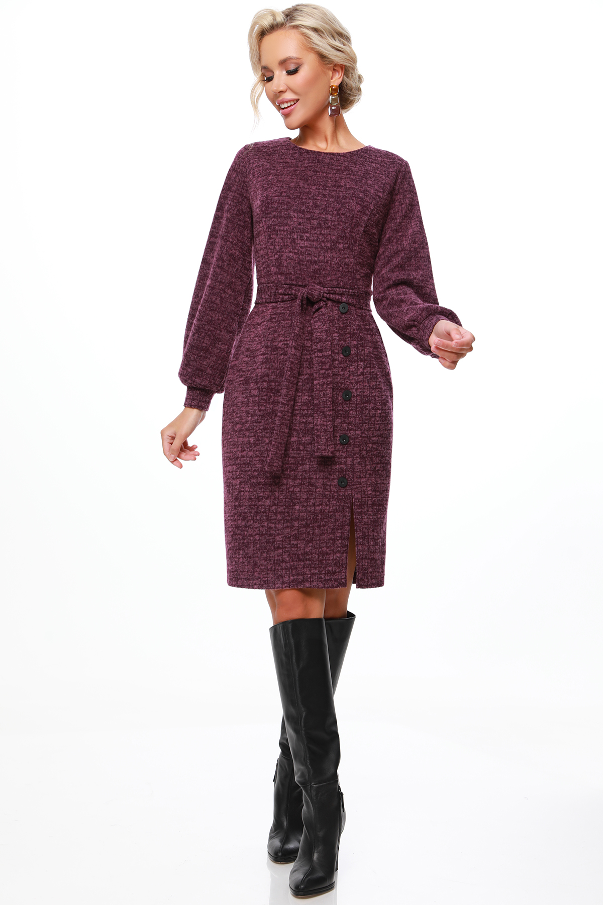 Купить Платье с разрезом по цене: 1 200 ₽ арт. П-4192-0325-11 - DStrend