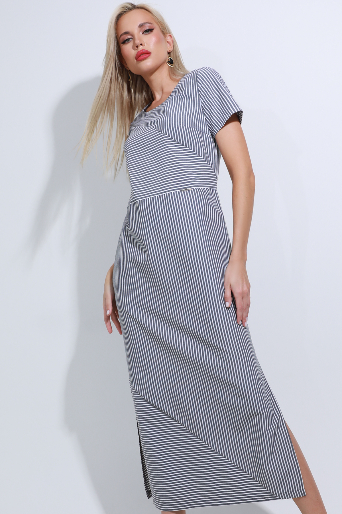 Купить Платье длинное с разрезами по цене: 1 680 ₽ арт. П-4609-0139 ...