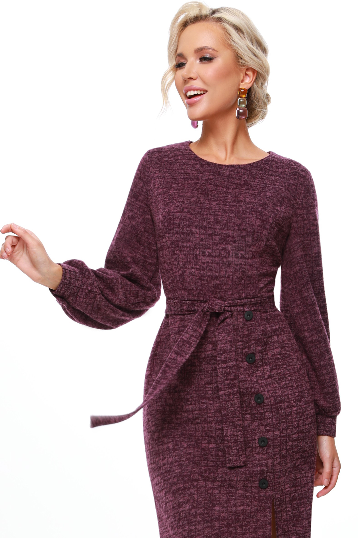 Купить Платье с разрезом по цене: 1 200 ₽ арт. П-4192-0325-11 - DStrend