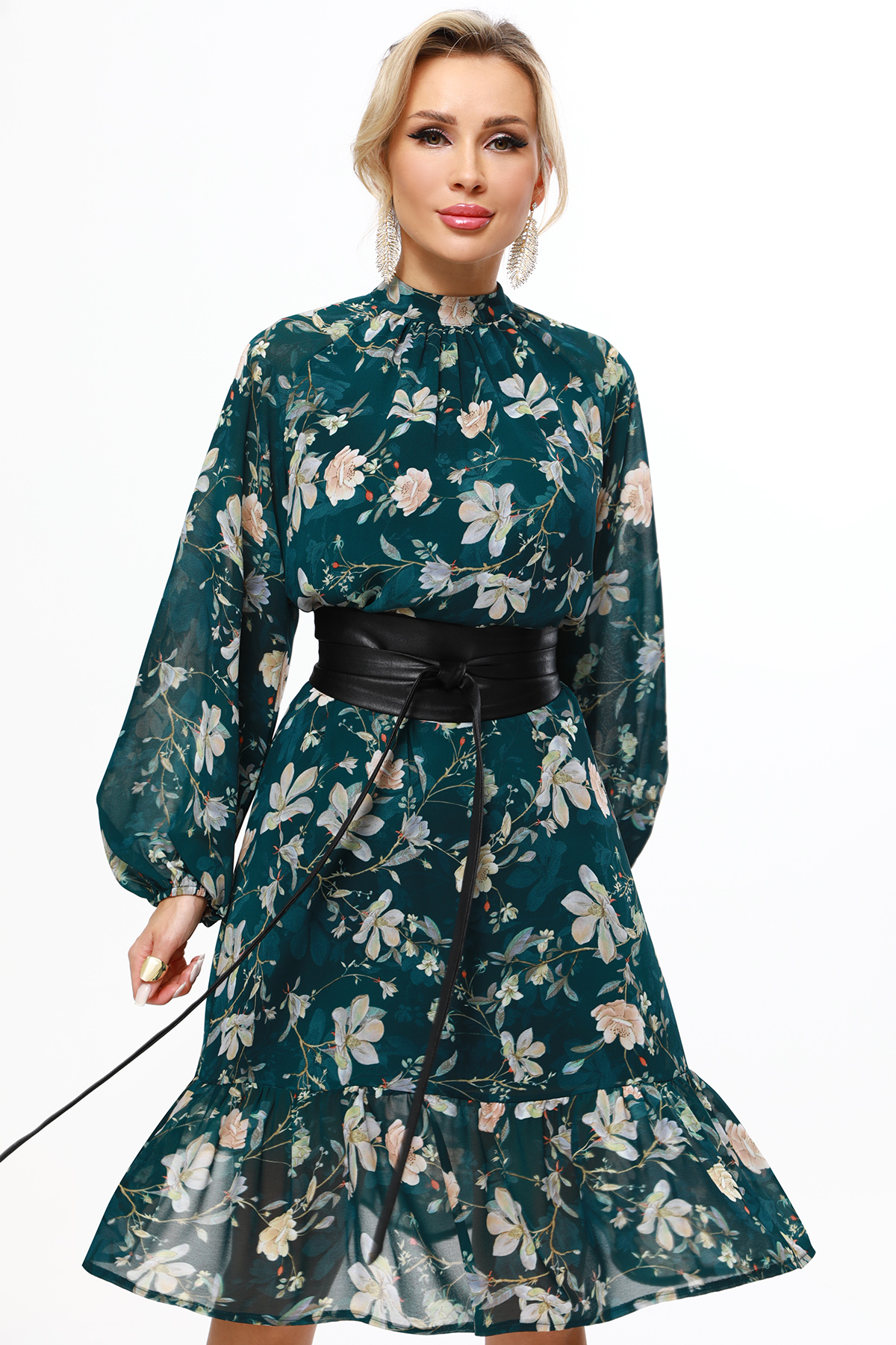 Купить Платье шифоновое на подкладе по цене: 1 250 ₽ арт. П-4233-0525 ...